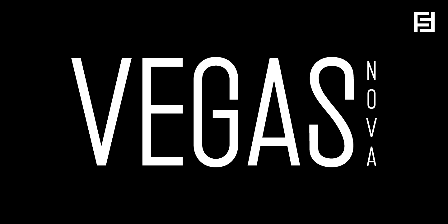Пример шрифта Vegas Nova